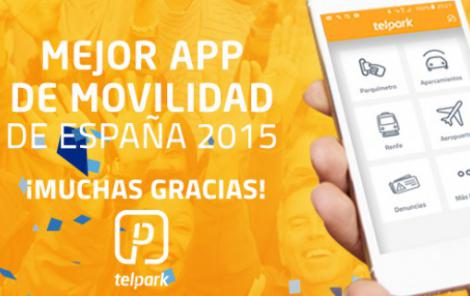 Telpark elegida como mejor App de movilidad de España 2015
